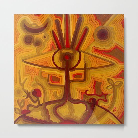Together in God's Eye Metal Print
