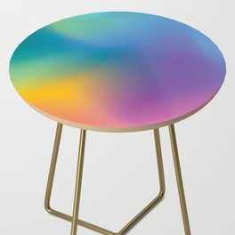 Rainbow Marble Gradient Mesh Side Table
