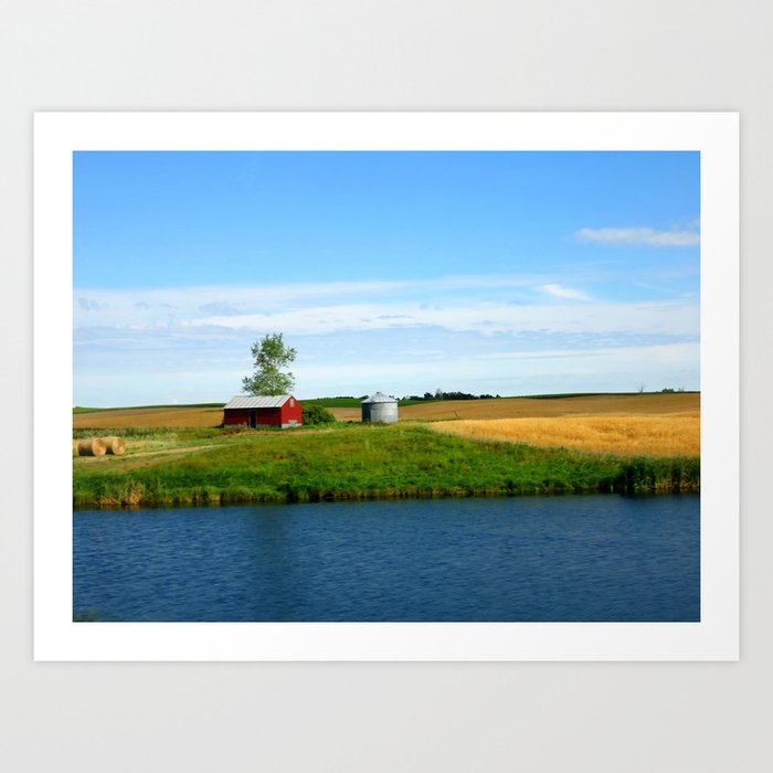 Lone Barn Art Print By Colorgirlsage Society6