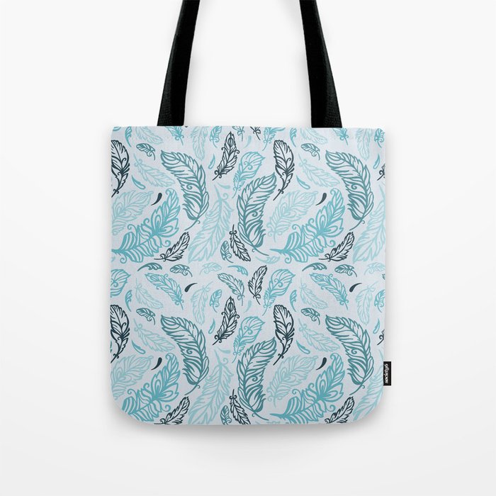 Pattern with colored feathers Tote Bag