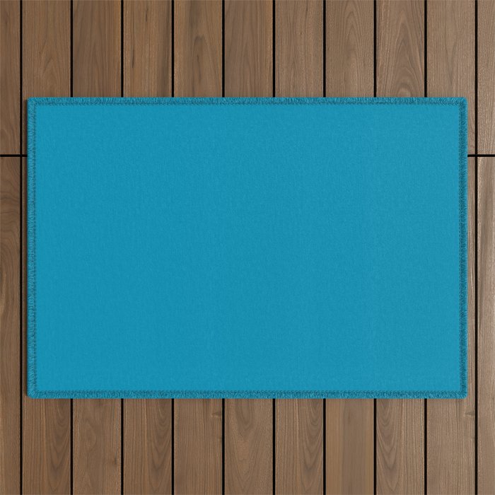 SURFERS PARADISE Blue pastel solid color Outdoor Rug
