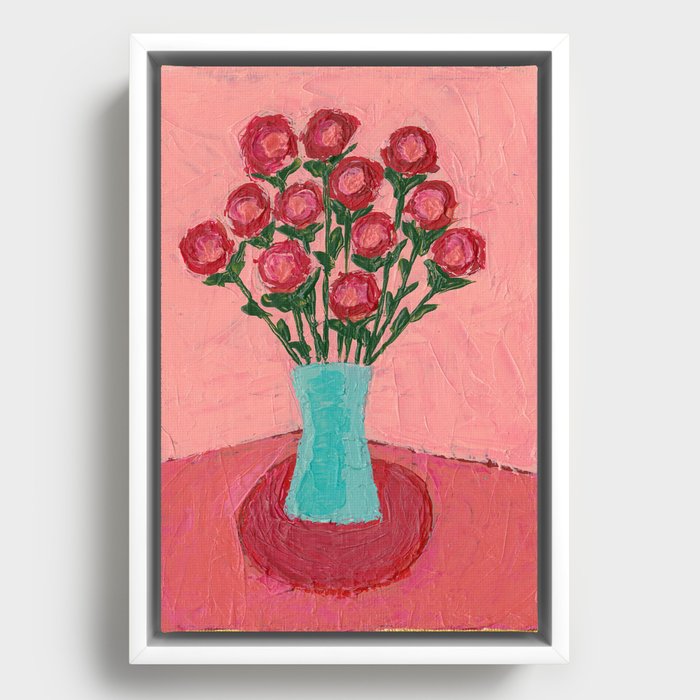 Forever Flowers From Julie by Love Katie Darling Framed Canvas