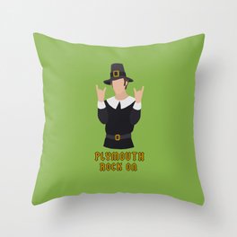 Plymouth Rock On Throw Pillow