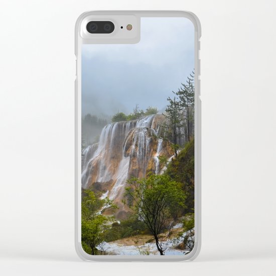 waterfall #society6 Clear iPhone Case