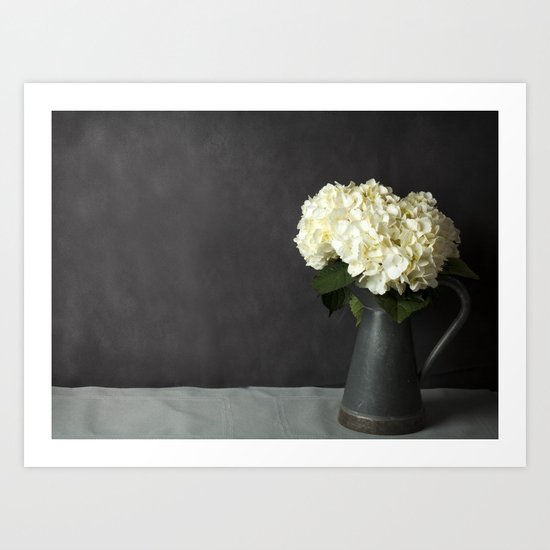Hydrangeas in Gray - A Still Life Art Print