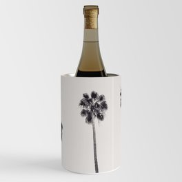 Palm Trees Black and White Wine Chiller