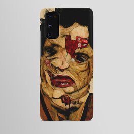 Leather face (AI generated) Android Case