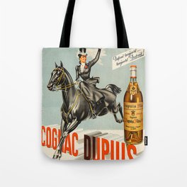 Vintage Cognac Brandy Dupuis Alcoholic Beverage Advertising Poster Tote Bag