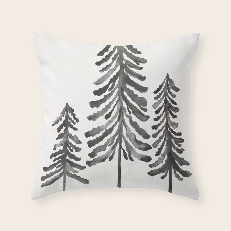 pine tree throw pillows