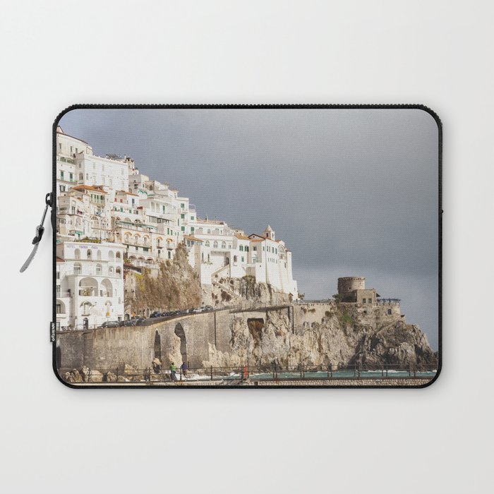 A Coming Storm at Amalfi, Italy  |  Travel Photography Laptop Sleeve