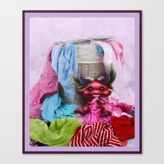 Are you missing any sock? - ¿Te falta un calcetín? Canvas Print