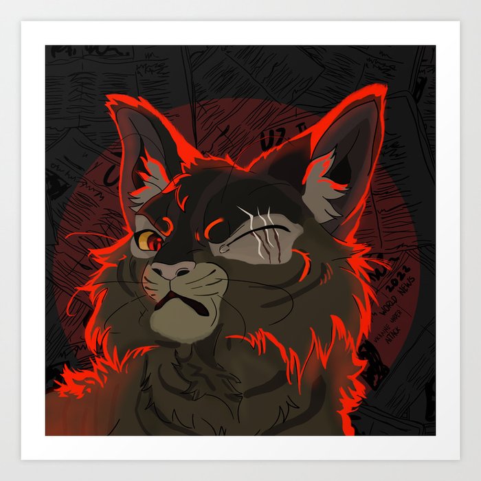 Rogue Cat Art Print