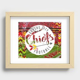 Chiefs Arrow at Dusk Recessed Framed Print