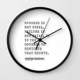 2  | Winston Churchill Quotes| 210607 | Wall Clock