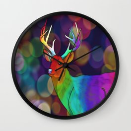 Colorful buck Wall Clock