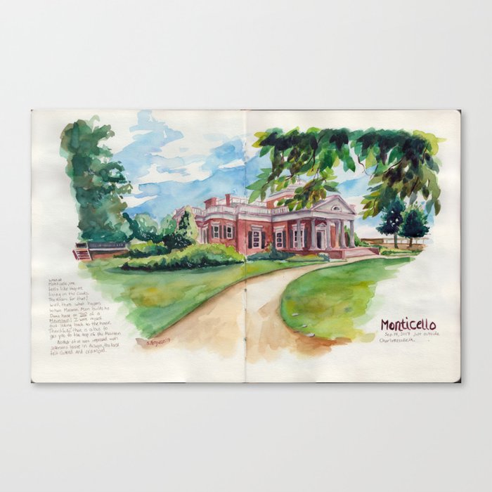 TJ's Monticello Canvas Print