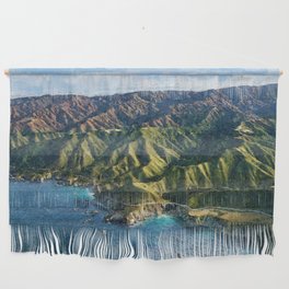 Pacific Coast Highway, Coastal California Santa Lucia Mountains landscape painting Wall Hanging