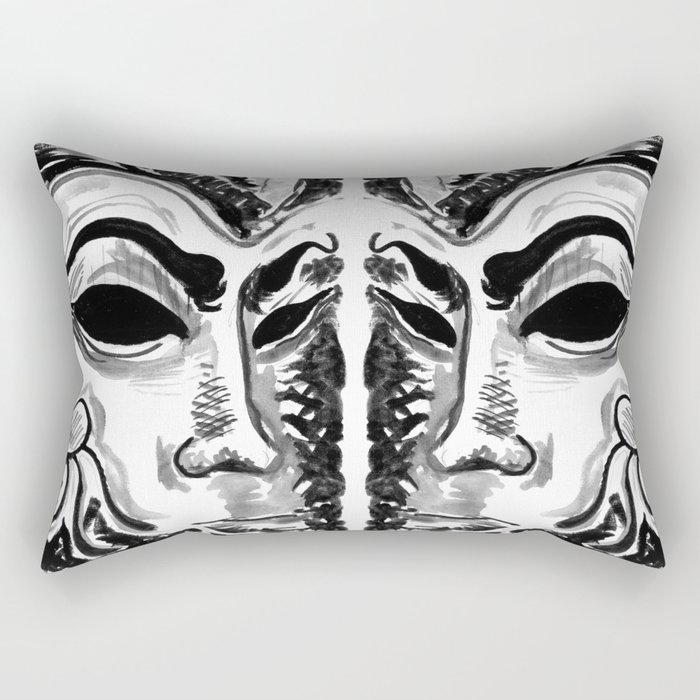 Dream of the Mask Rectangular Pillow