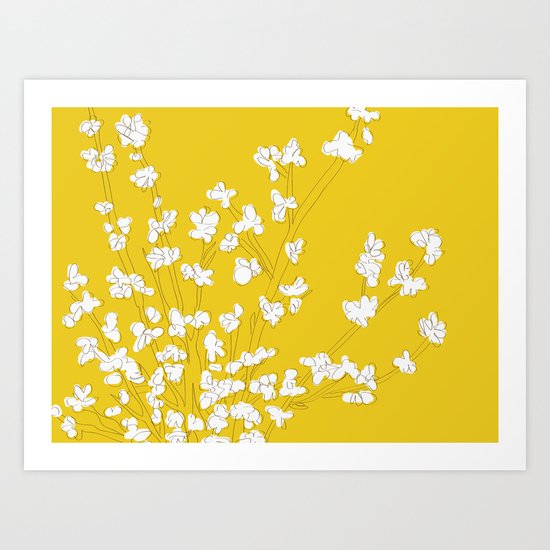 Bright Forsythia Art Print