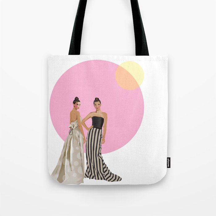 Polka Dot and Stripes Tote Bag