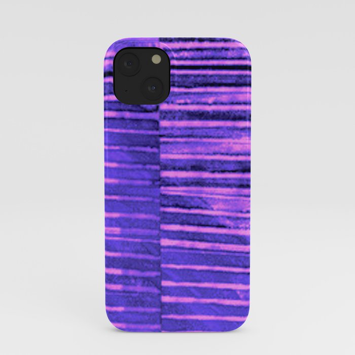 Modern Pinstripe 1 - Blazing Pink iPhone Case