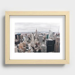 New York Recessed Framed Print