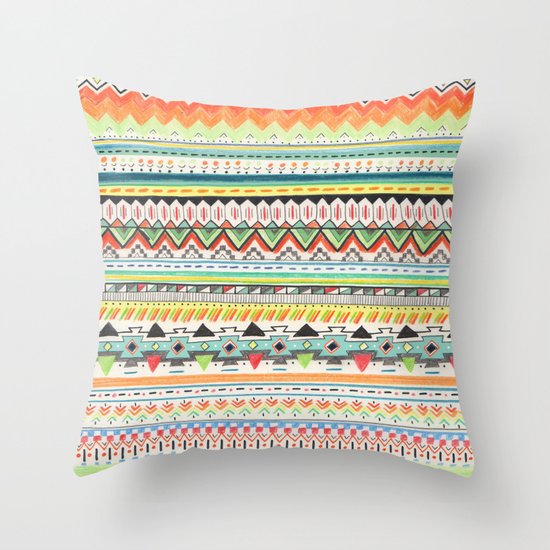 Pattern No.3 Throw Pillow