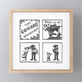Tiny Cowboy Adventures Framed Mini Art Print
