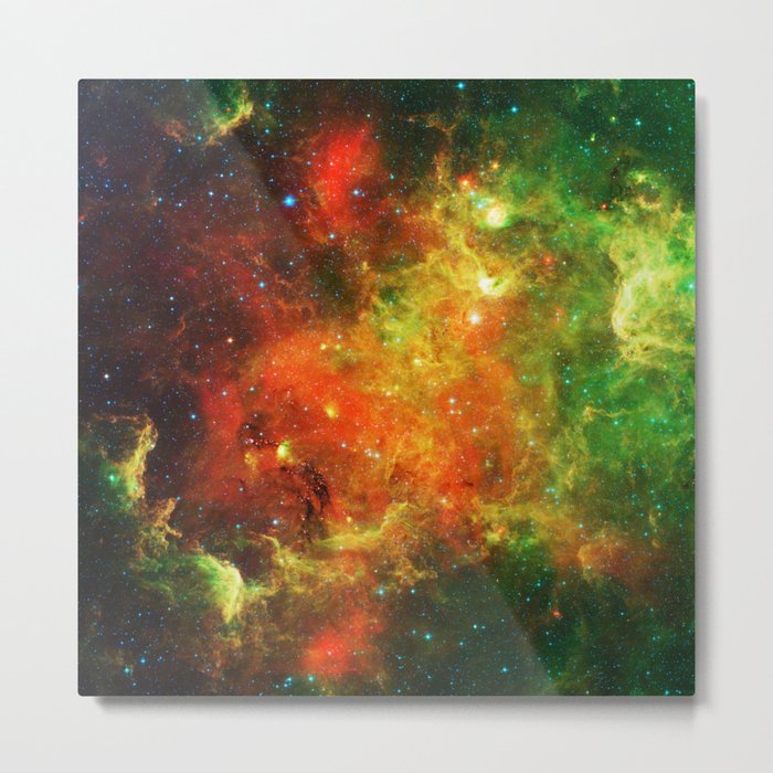 Colorful Starry Nebula Metal Print