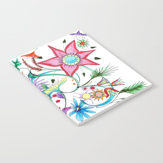Gipsy garden - hand drawn Notebook