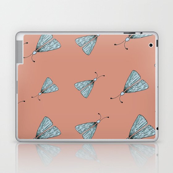 Moths Orange Prints Laptop & iPad Skin