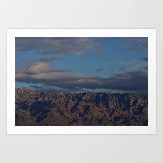 Virgin Mountains in February Art Print