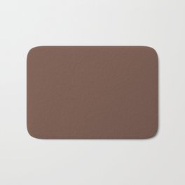 Behr Brown Velvet N160-7 - Dark Brown Earth Tone Solid Color Bath Mat | Color, Plain, Minimalist, Classic, Shades, Colours, Brown, Vivid, Bright, Solids 