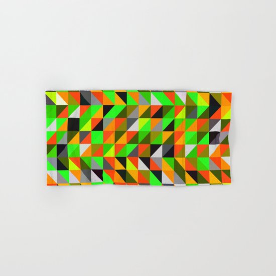 twerl triangles Hand & Bath Towel