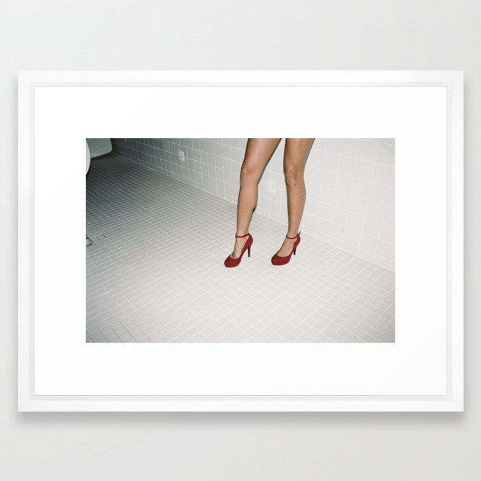 Just Legs and The Red Stiletto's Framed Art Print