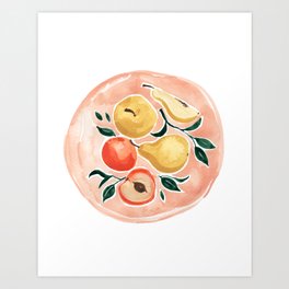 Fruit Plate Art Print