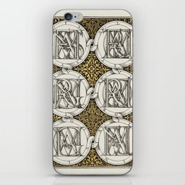 Vintage calligraphic poster iPhone Skin