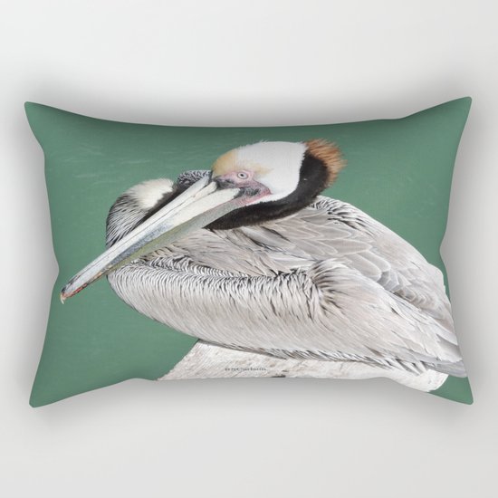 Brown Pelican near Avila Beach Rectangular Pillow