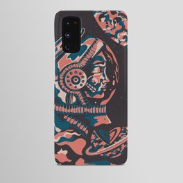 Cosmos exploration - woman cosmonaut Android Case