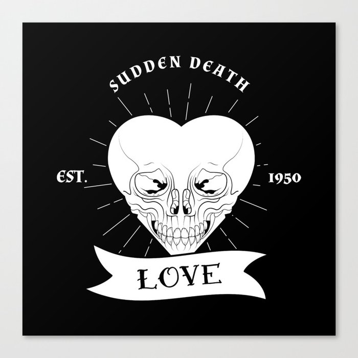 sudden death Canvas Print