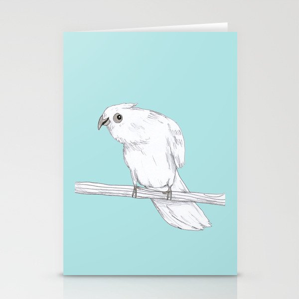 Bald-Eyed Cockatoo Stationery Cards