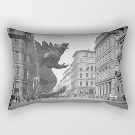 Godzilla Boston City Visit 1904 Rectangular Pillow