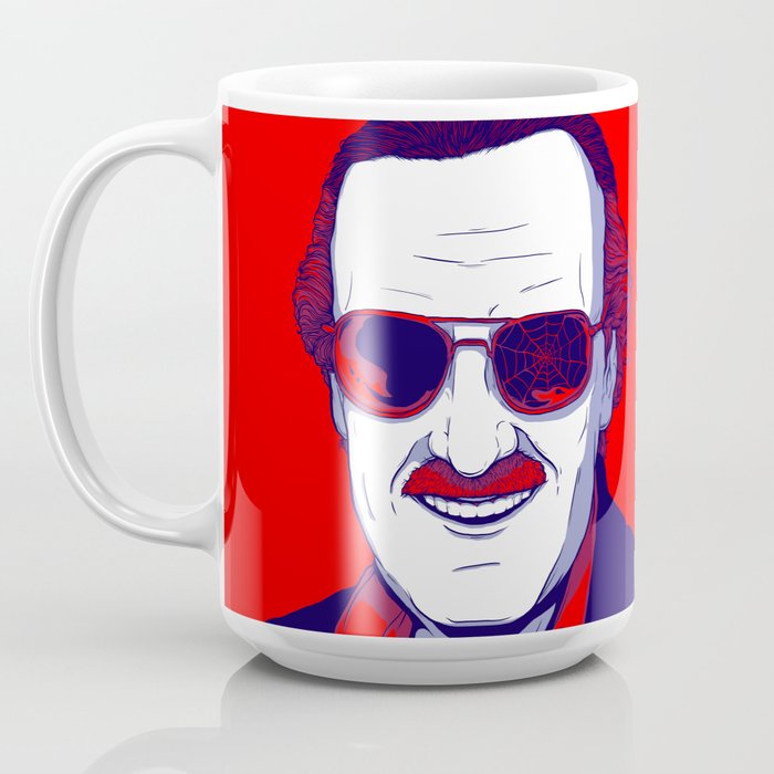 Stan Lee / Excelsior Coffee Mug by Luis Pinto