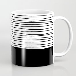 Black and White Lines Coffee Mug