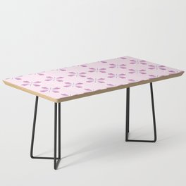 Pink Floral Pattern Coffee Table