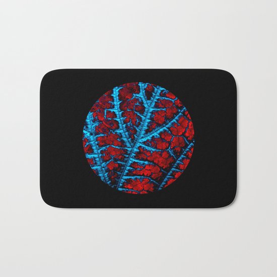 leaf structure abstract VIII Bath Mat