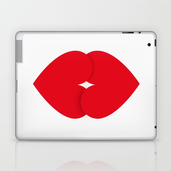 Hearts Kiss Laptop & iPad Skin