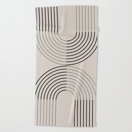 Mid Century Modern Arch 3f_ Beach Towel