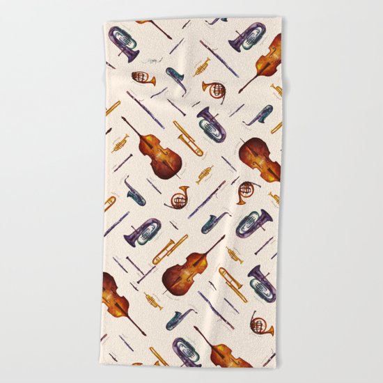 Wind Orchestra Beach Towel