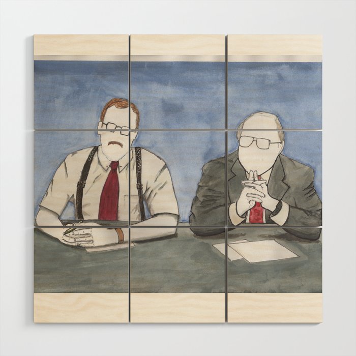 Office Space - "The Bobs" Wood Wall Art